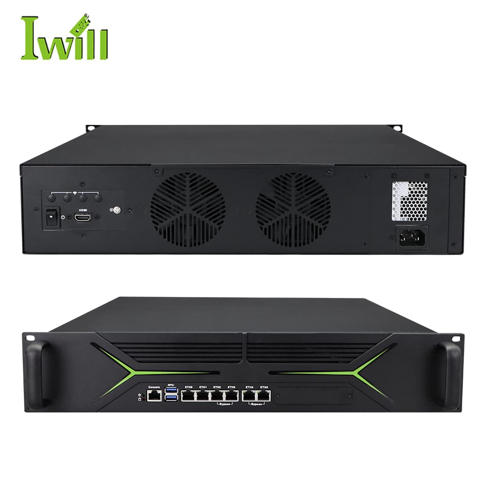 2U6L-ADL - 2U Rackmount firewall with Intel Alder Lake Desktop and 6x 1G LAN, redundant PSU option | IWILL Technology UK